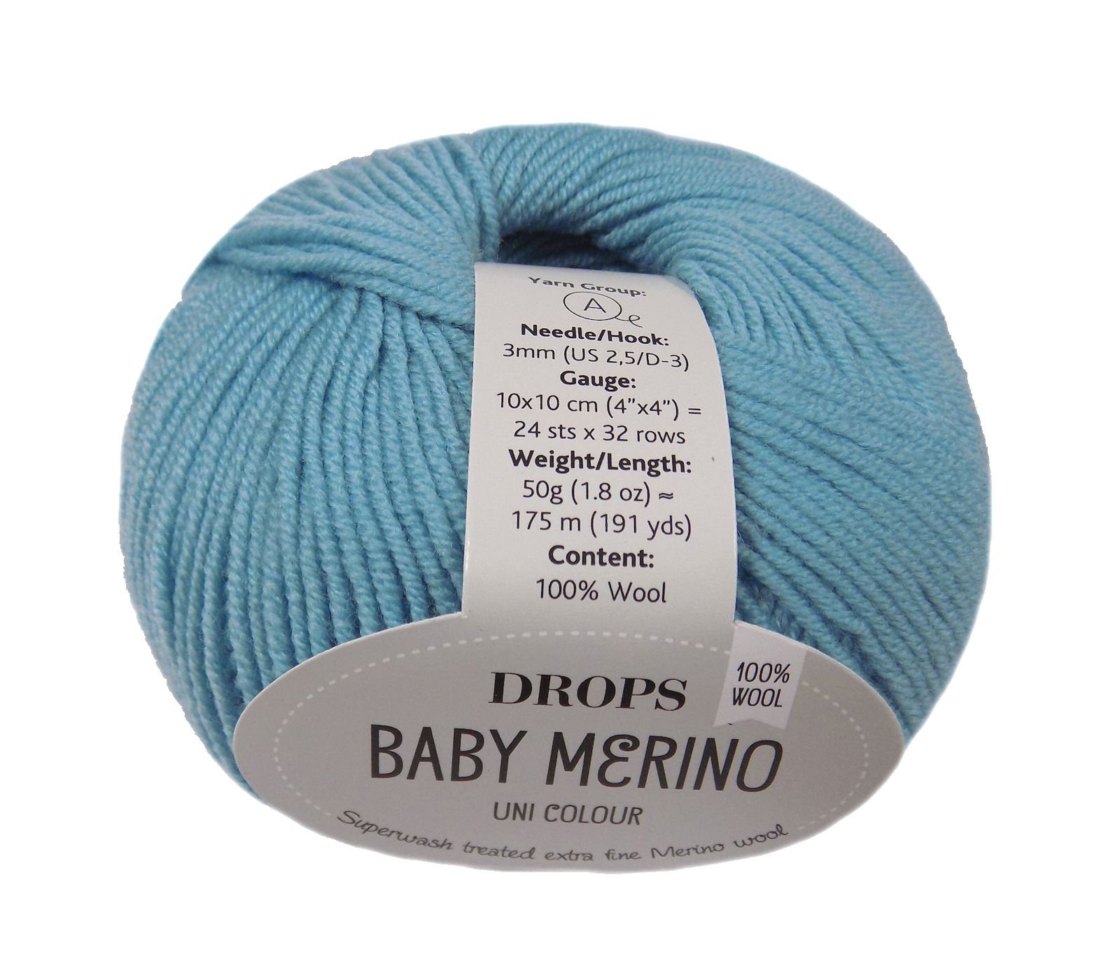 Drops Baby Merino Wool 10 - Light Turquoise — image 1