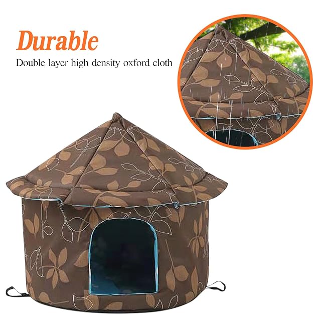 Foto 6 de 7 de Amesor Casa para Gatos Al Aire Libre - Refugio para Mascotas Callejeros - Caseta para Perros Exterior