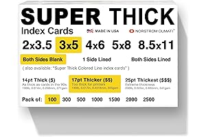 Norstrom Dumati 3x5 Heavyweight Index Cards (17pt, Pack of 100)