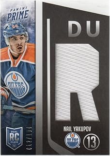 2013-14 Panini Prime Dual Rookie Class '13 Jerseys #13-NY Nail Yakupov /100