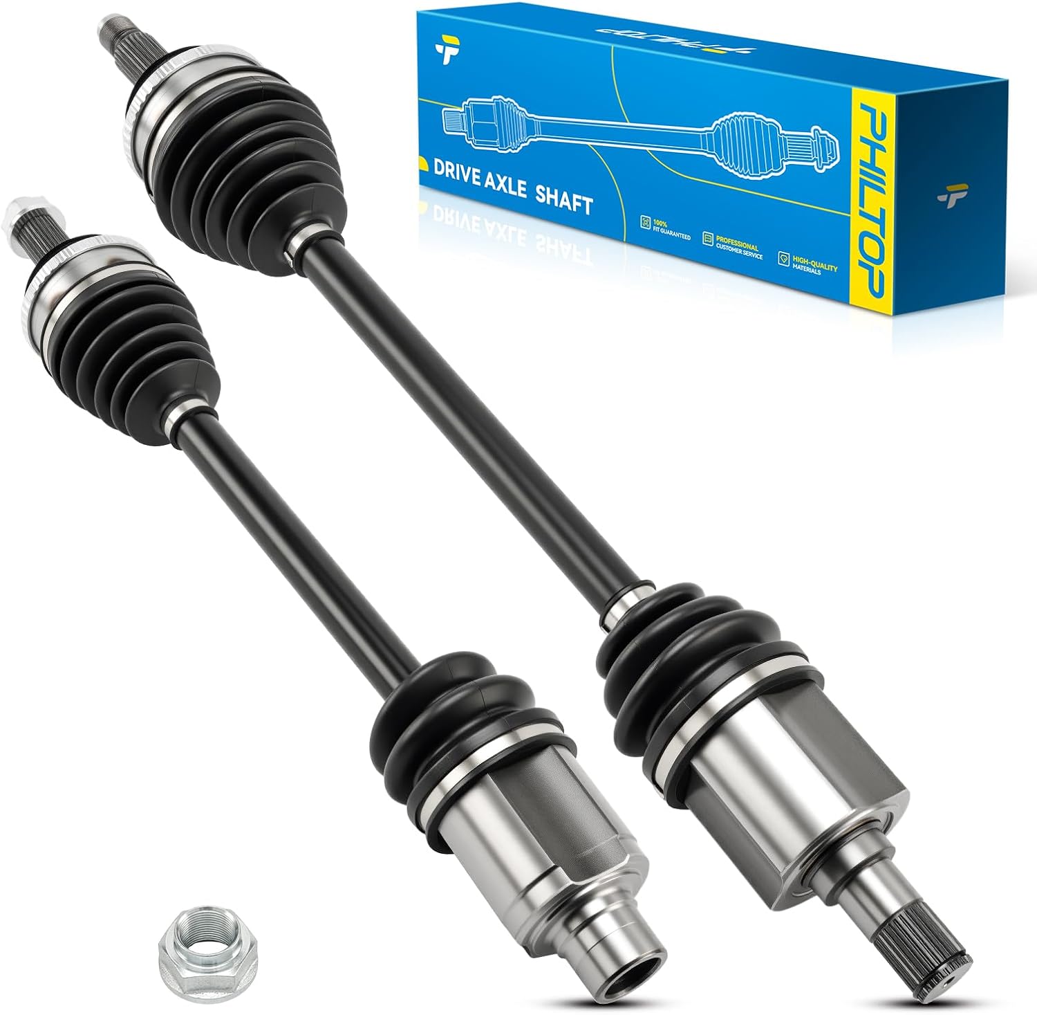 PHILTOP Front CV Axle Shaft Assembly for Honda Odyssey 1999-2004, 66-4164 66-4165 CV Axle Shafts