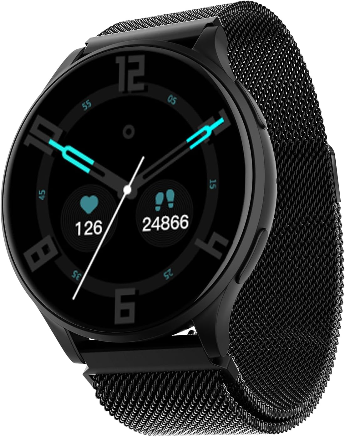 Boat Lunar Orb w/ 1.45" (3.6 cm) AMOLED Display, BT Calling, DIY Watch Face Studio, Coins, Crest App Health Ecosystem, Live Cricket & Football Scores, IP67, Smart Watch for Men & Women(Metal Black)