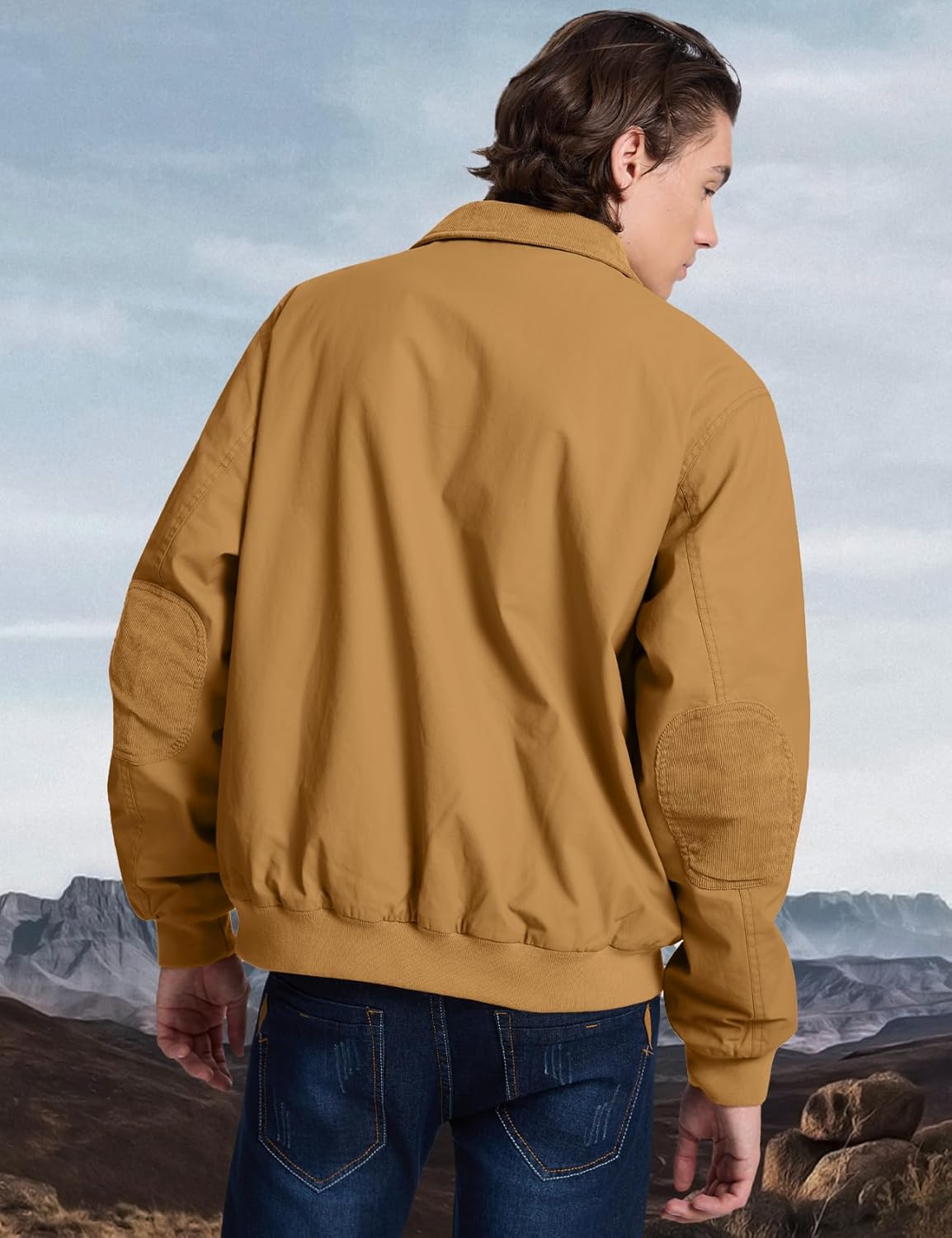 Men's Duck Detroit Jacket Sherpa Lined Waxed Cotton Winter Jackets Water Resistant Canvas Coat(BrownDuck-M) - Image 7