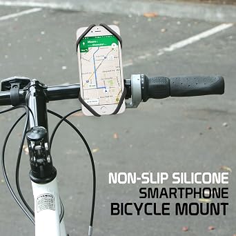 Cellet Motorcycle, Bike Phone Mount, Universal Bicycle Holder Mount Compatible for Apple iPhones, Samsung Galaxy, Google Pixels, Motorola Smartphones (Blue)