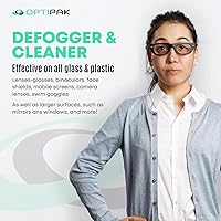 Vista 4 de Paño de limpieza de microfibra antivaho para lentes, paño de limpieza de lentes de microfibra envuelto individualmente para lentes, lentes