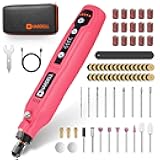 Mini Cordless Rotary Tool, 5-Speed 3.7V Rechargeable Rotary Tool Kit with 61 Accessories, USB Charging Multi-Purpose DIY Tool for Sanding, Polishing, Drilling, Engraving, Woodworking