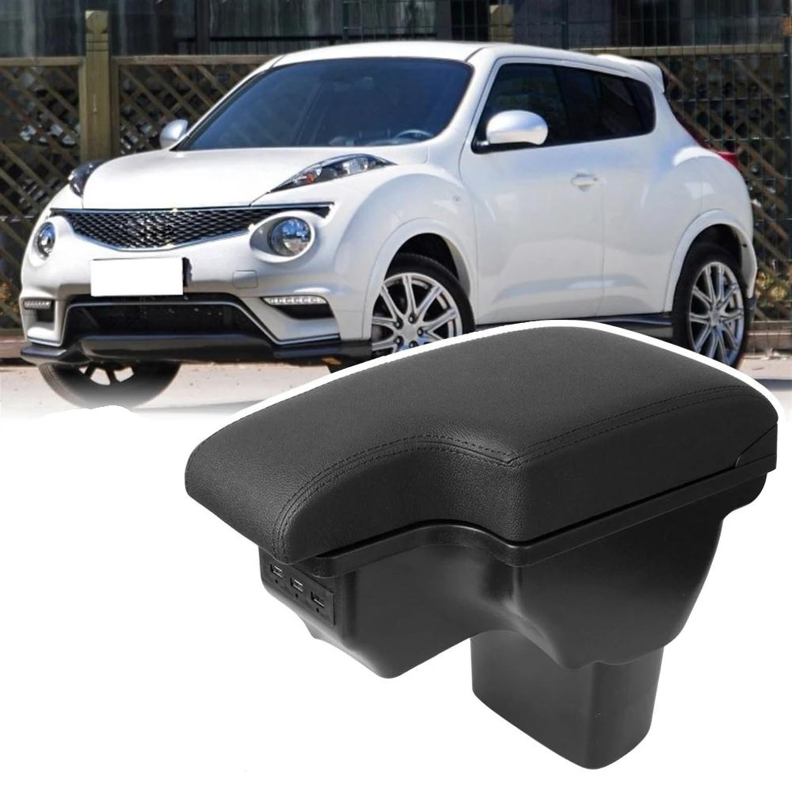 Podłokietnik do Nissan Juke (czerwony drut)