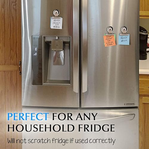 Miniatura 3 de Imanes fuertes para nevera de Kitch Office. Paquete de 10 clips de imán para refrigerador súper fuertes, con capacidad para hasta 30 hojas.