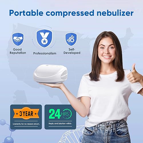 Miniatura 4 de Nebulizer, Nebulizer Machine - Nebulizer Machine for Adults and Kids for Breathing Problems, Portable Nebulizer with 1 Mouthpiece and 3 Masks,