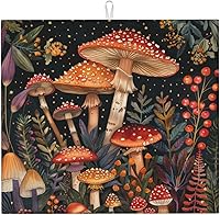 Vista 20 de Tapete de secado de platos de mármol blanco dorado para encimera de cocina, absorbente de 16 x 18 pulgadas, placa de microfibra de vidrio