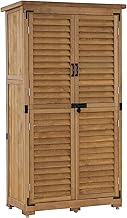 MCombo Garden Cabinet Tool Shed Garden Shed Cupboard Wood 0870