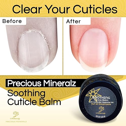 Miniatura 4 de Bálsamo calmante para cutículas: cuidado de manos y cuidado de uñas, incluye haloisita (arcilla de caolín), aceite de flor de Lavandula Augustifolia