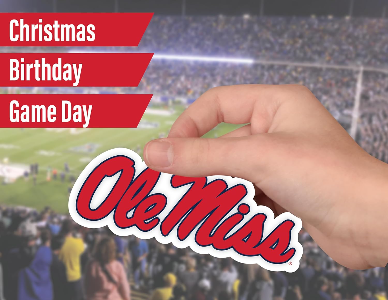 Ole Miss Stickers for Gift, Car, Water Bottle, Laptop, and Phone for Mississippi Football Fans and University Graduates (Ole Miss Rebels) - Image 5