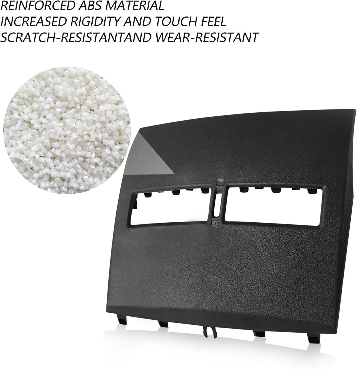 Front Upper Center Dash Air Vent Trim Bezel Replacement for Nissan Versa 2007-2012 68414-ED50C 68414ED50C Black
