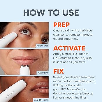 Amazon.com: NuFACE FIX MicroWand Microcurrent Facial Device, FDA