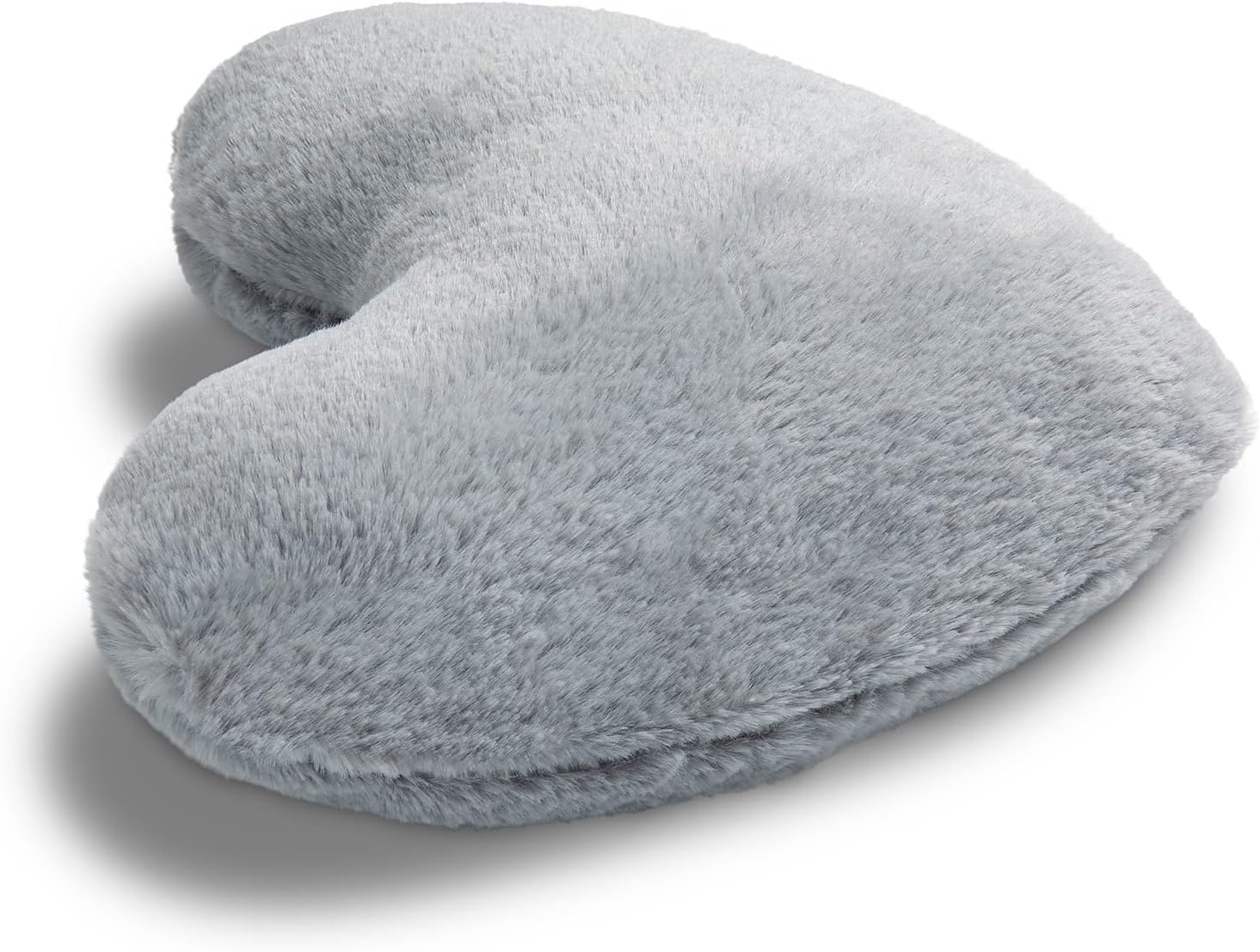 DEMDACO Relaxing Warming Heart Grey 10 x 10 Polyester Fiber Gift Pillow