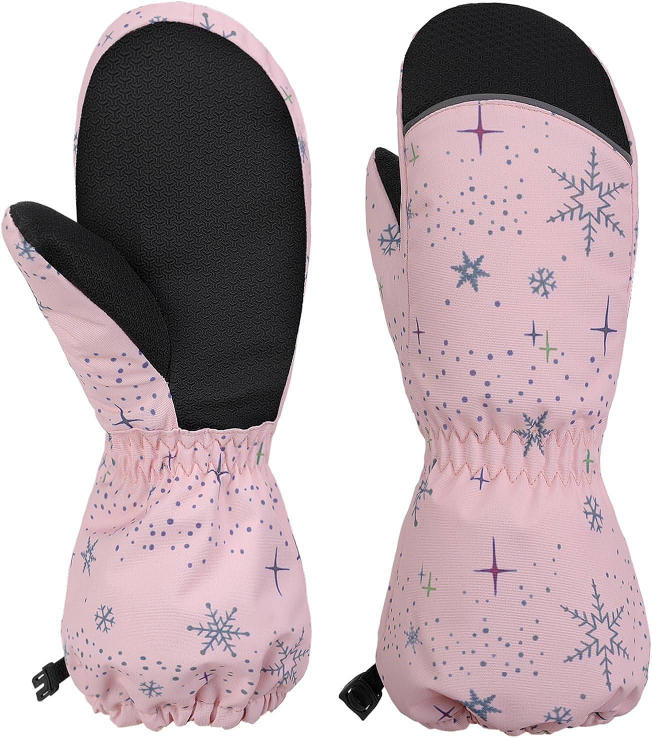 Ski Gloves, Winter Warmest Waterproof and Breathable Snow Gloves for Mens,Womens,Ladies and Kids Skiing,Snowboarding