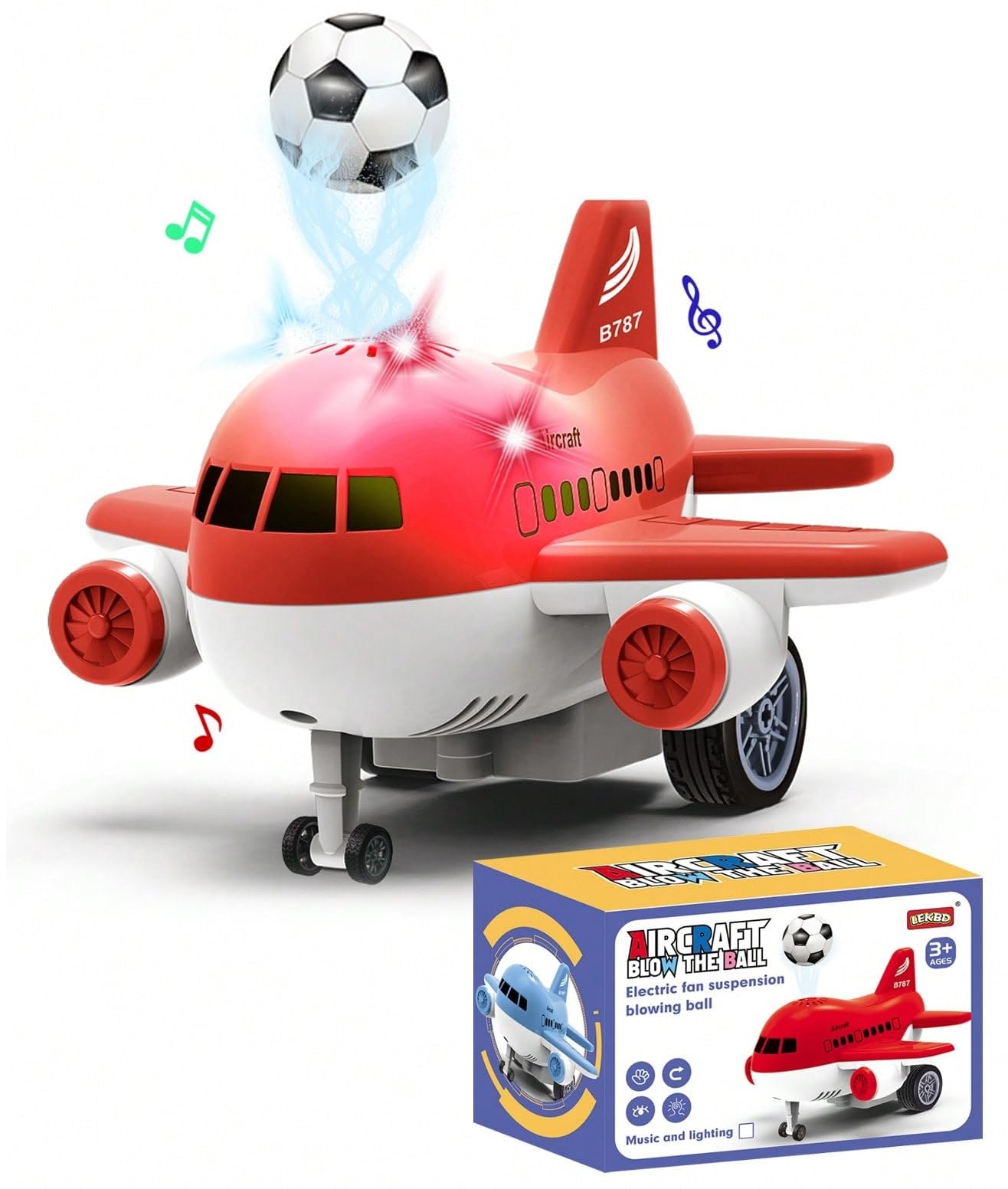 Amitasha Aeroplane Toy for Kids with Electric Fan Suspension Blowing Ball Push & Go Vehicle Friction Power Airplane for Boys Girls (Fan Charging Cable Included) (B0CYPVHX3P) Amazon Price History, Amazon Price Tracker
