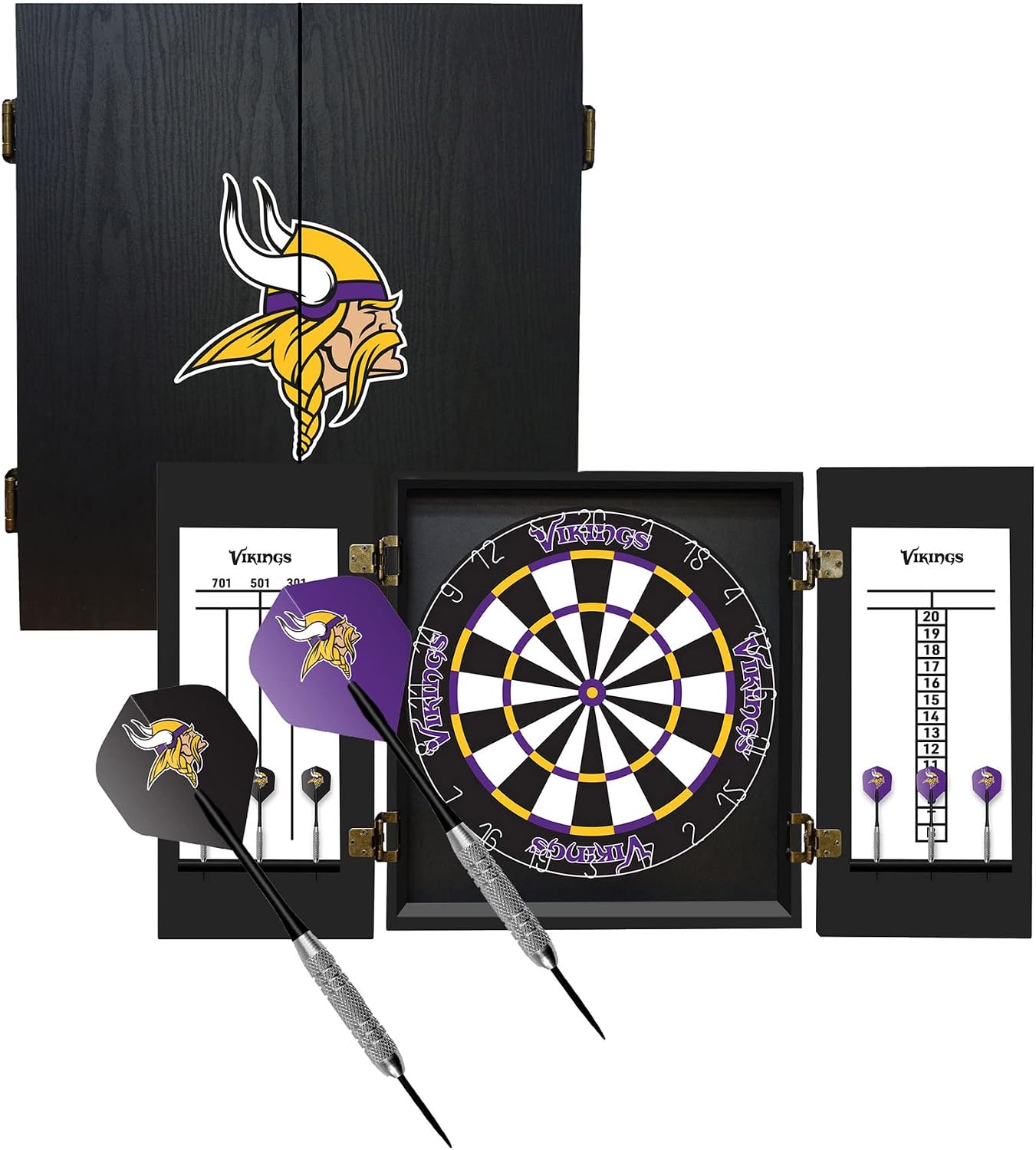 Imperial Minnesota Vikings Fans Choice Dartboard Cabinet