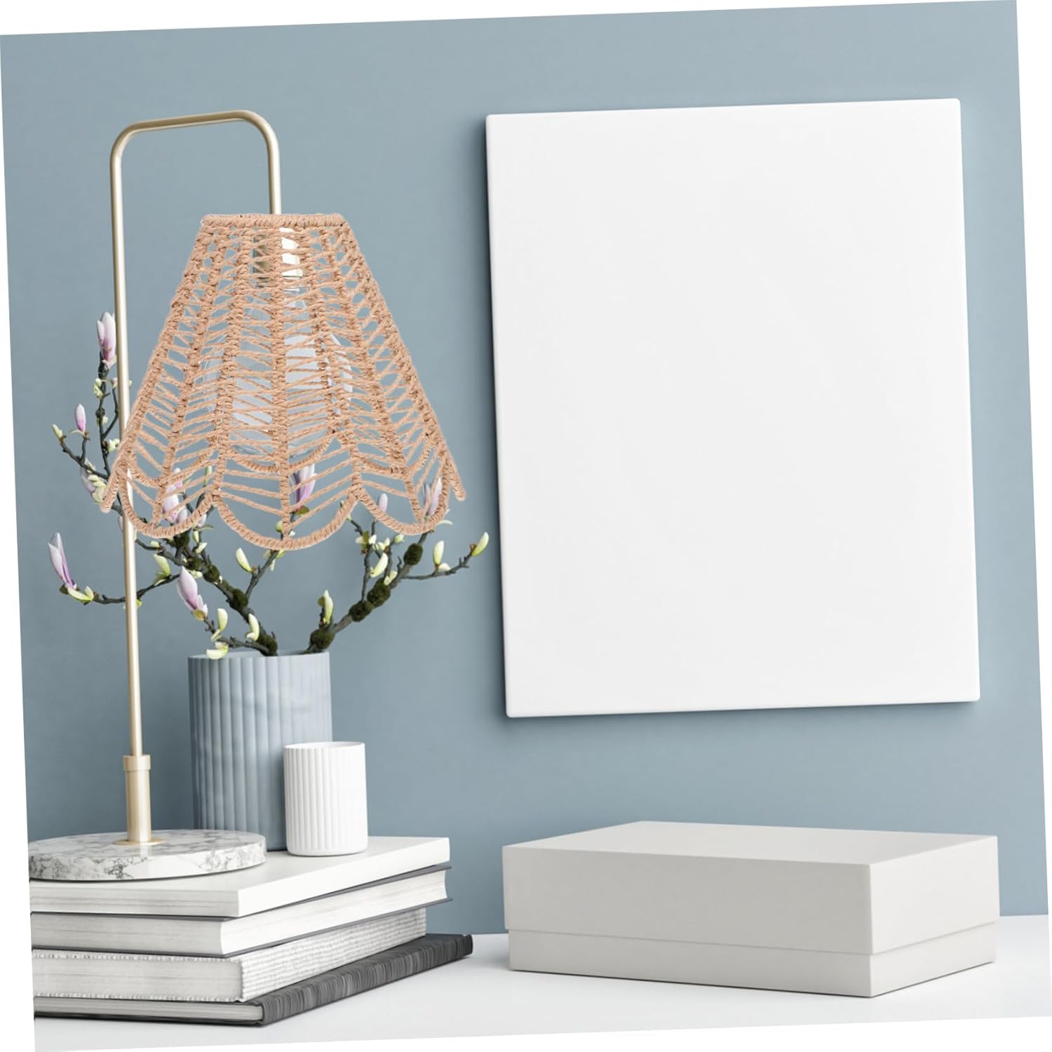 Creative Woven Paper Rope Pendant Light Shade Vintage Ceiling Fixture for Cafes Bars and Restaurants Unique Decorative Lampshade for Warm Ambiance