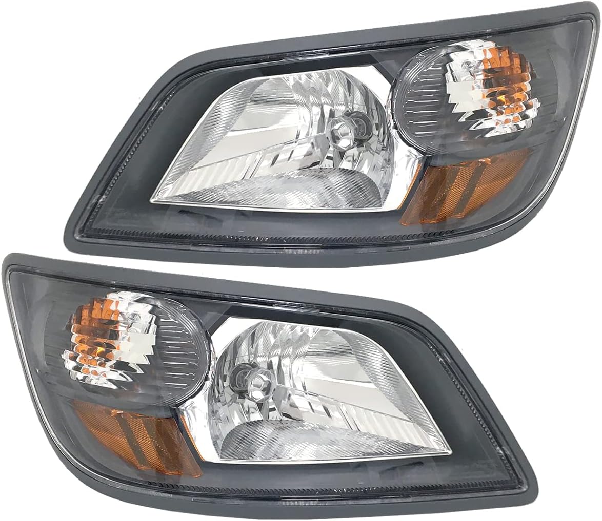 NIUPARTS Headlight with Halogen Bulbs Warm White Driver