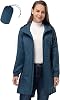33000ft women thin waterproof foldable raincoat rain jacket with hood light breathable travel rain poncho long windbreaker jacket for women