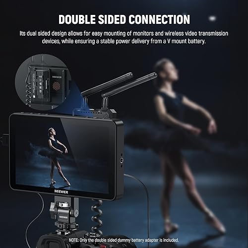 Miniatura 64 de NEEWER D Tap to NP-F550 Batería ficticia con cable para batería de montaje en V, fuente de alimentación estable para RGB660 RGB1200 RGB168 BH20B Luz