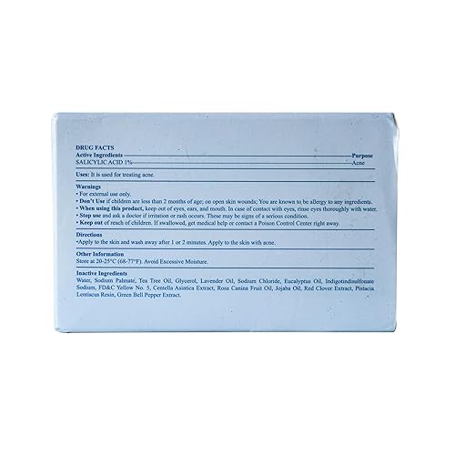Miniatura 7 de Barra de jabón para tratamiento del acné, barra de jabón medicada antifúngica, gel de baño para acné con ácido salicílico, cicatrices de acné y