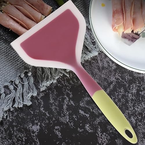 Miniatura 4 de Espátula de silicona flexible, espátula antiadherente para panqueques, espátula de silicona resistente al calor, espátula ancha para panqueques de