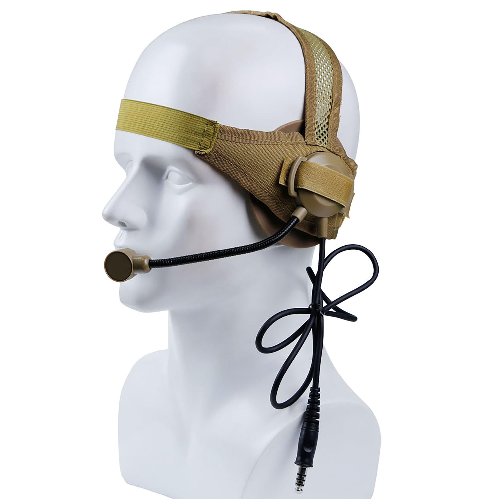 Auriculares tácticos para caza, deportes de tiro con micrófono, airsoft, paintball, ronda de borde, orejeras para juegos de lucha, CS Cosplay