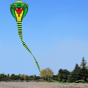 Touch the sky 8m Long Snake Kite for Kids and Adults, Easy to Fly, Exquisite Fabrics and Unique Structure Design, Excellent Outdoor Games and Activity Toys, Suitable for Beginners.