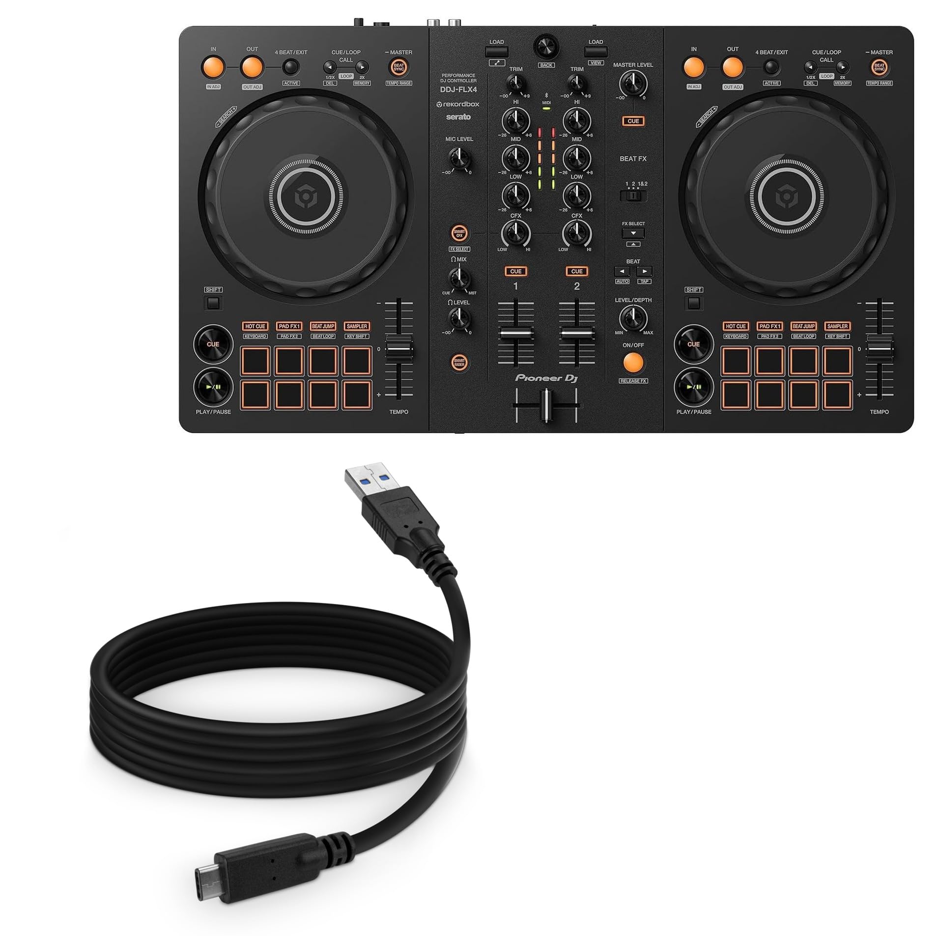 DDJ-FLX4 DJコントローラー USB接続 Amazon.com: BoxWave Cable Compatible with Pioneer DJ DDJ