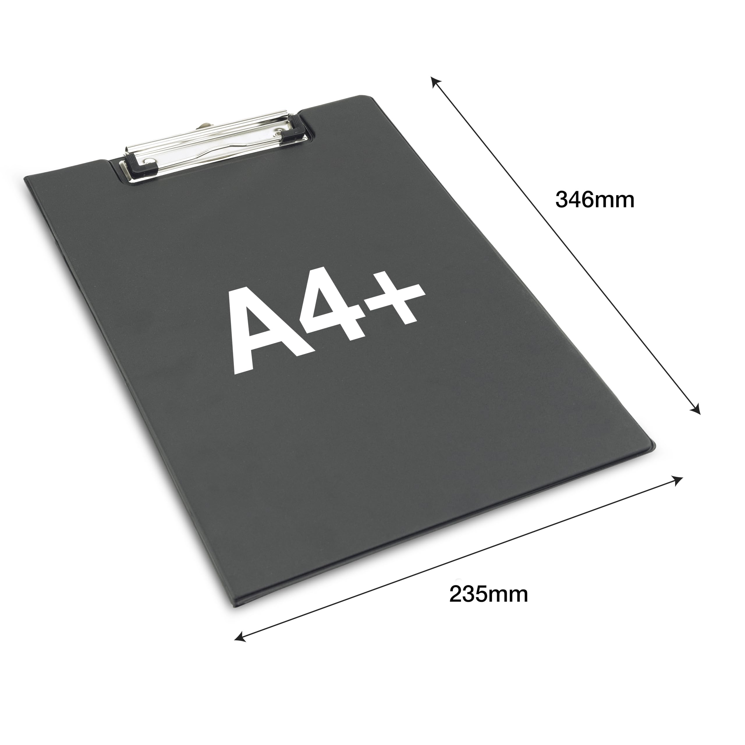 Rapesco VFDCB0B3 Carpeta Portapapeles con Tapa, A4+, Negro