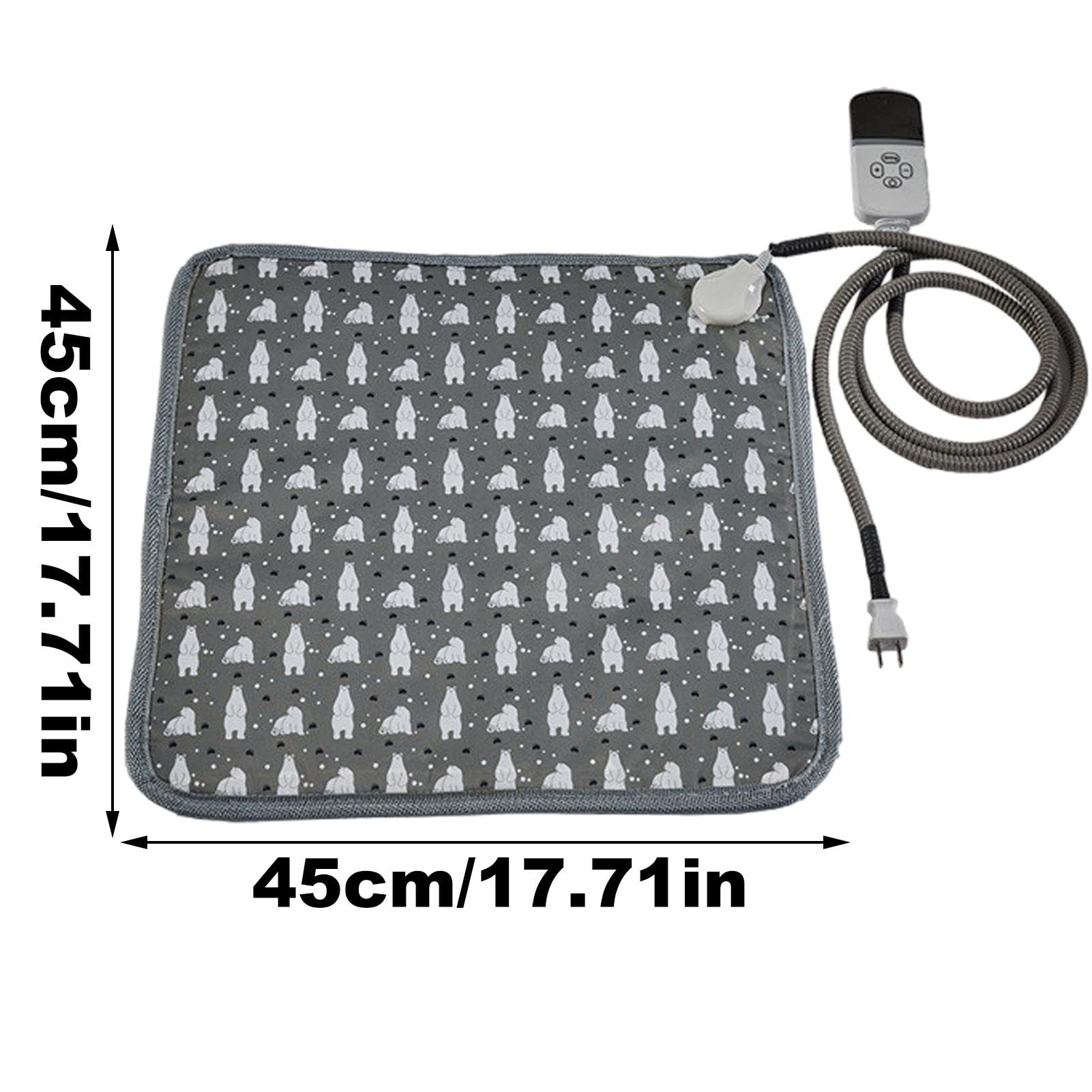Tapis Chauffant Pour Chat Électrique Imperméable 9 Réglages de Température | Tapis et Couverture Chauffants pour Petits Chiens pour Petits et Grands Chiots Chatons Intérieur et Extérieur