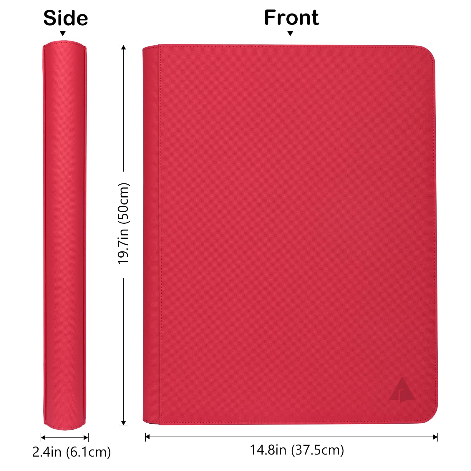 Rayvol Carpeta de carga superior de 16 bolsillos, capacidad para 512 cargadores superiores, 16 bolsillos, funda de almacenamiento de tarjetas, 500 + bolsillos de doble cara sin anillo para tarjetas en
