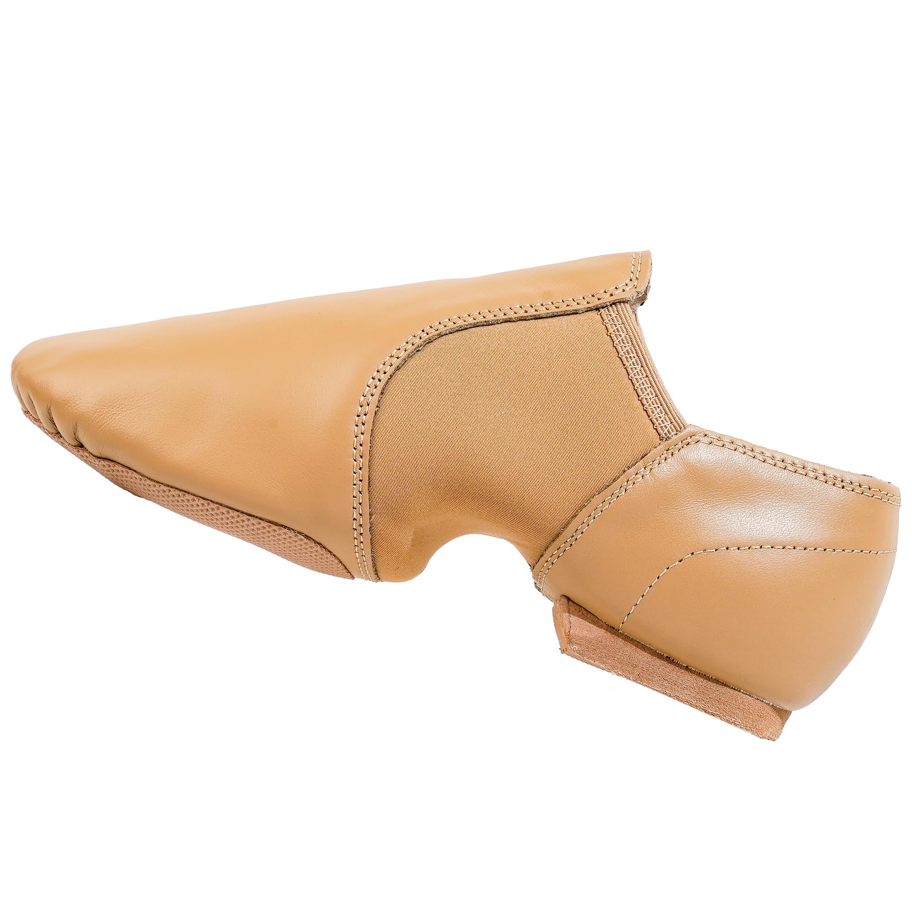 Buty jazzowe, wsuwane buty jazzowe, z prawdziwej skóry, dzielona podeszwa, do praktyki tanecznej i występów, buty do tańca dla kobiet i mężczyzn