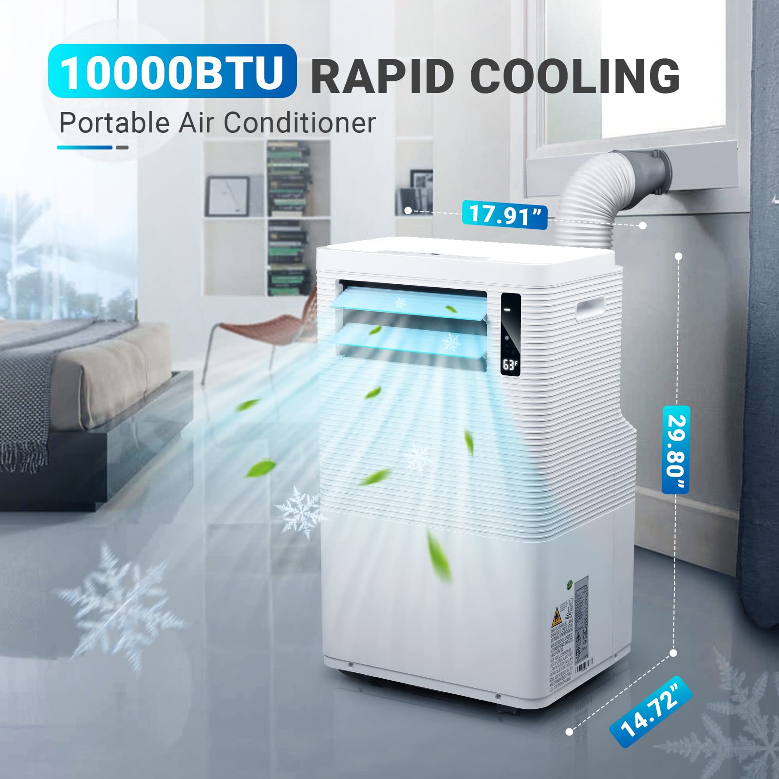 DSF Portable Air Conditioner 15000 BTU ASHRAE(10000 BTU DOE