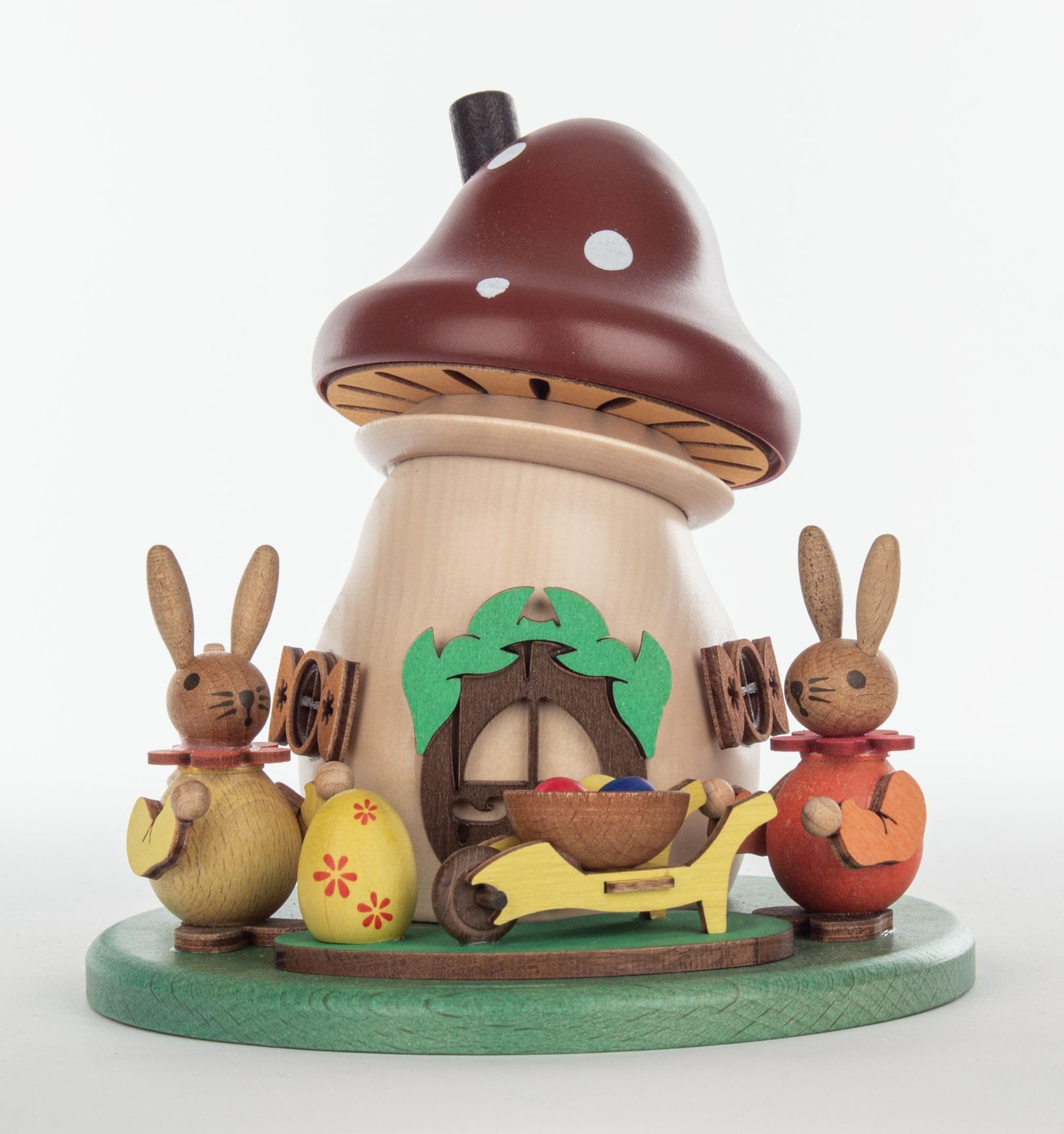 Figura de incienso hecha de madera Rudolphs Schatzkiste conejo 15cm