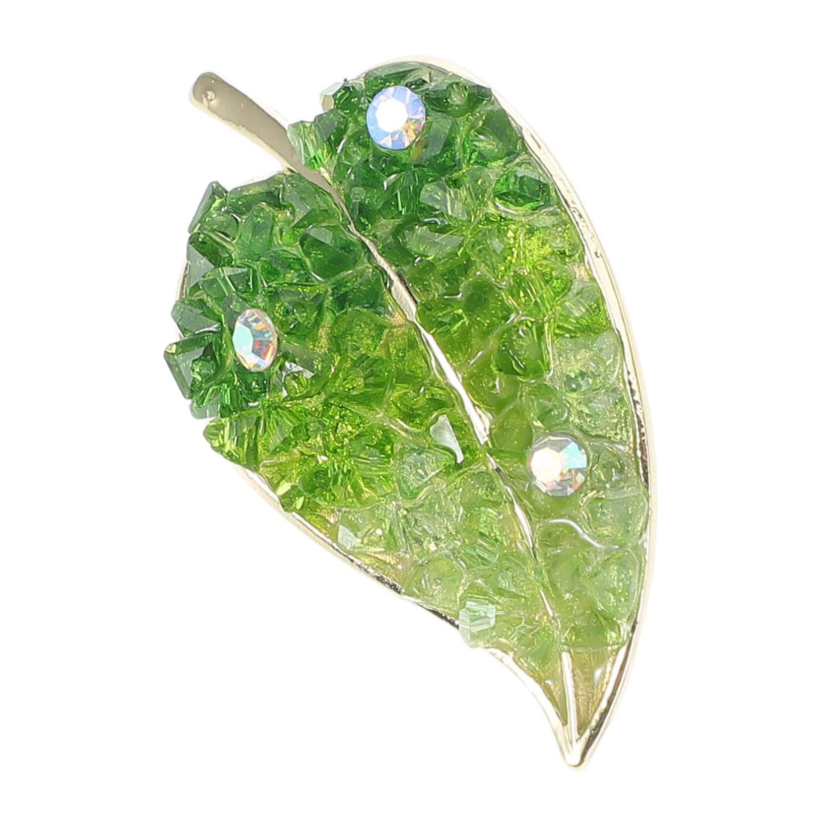 jewellery Liść modna biżuteria vintage szalik dekoracja pinów jesienne broszki kobiety metalowe na ubrania urodzinowy broszka zielony diament jewellery
