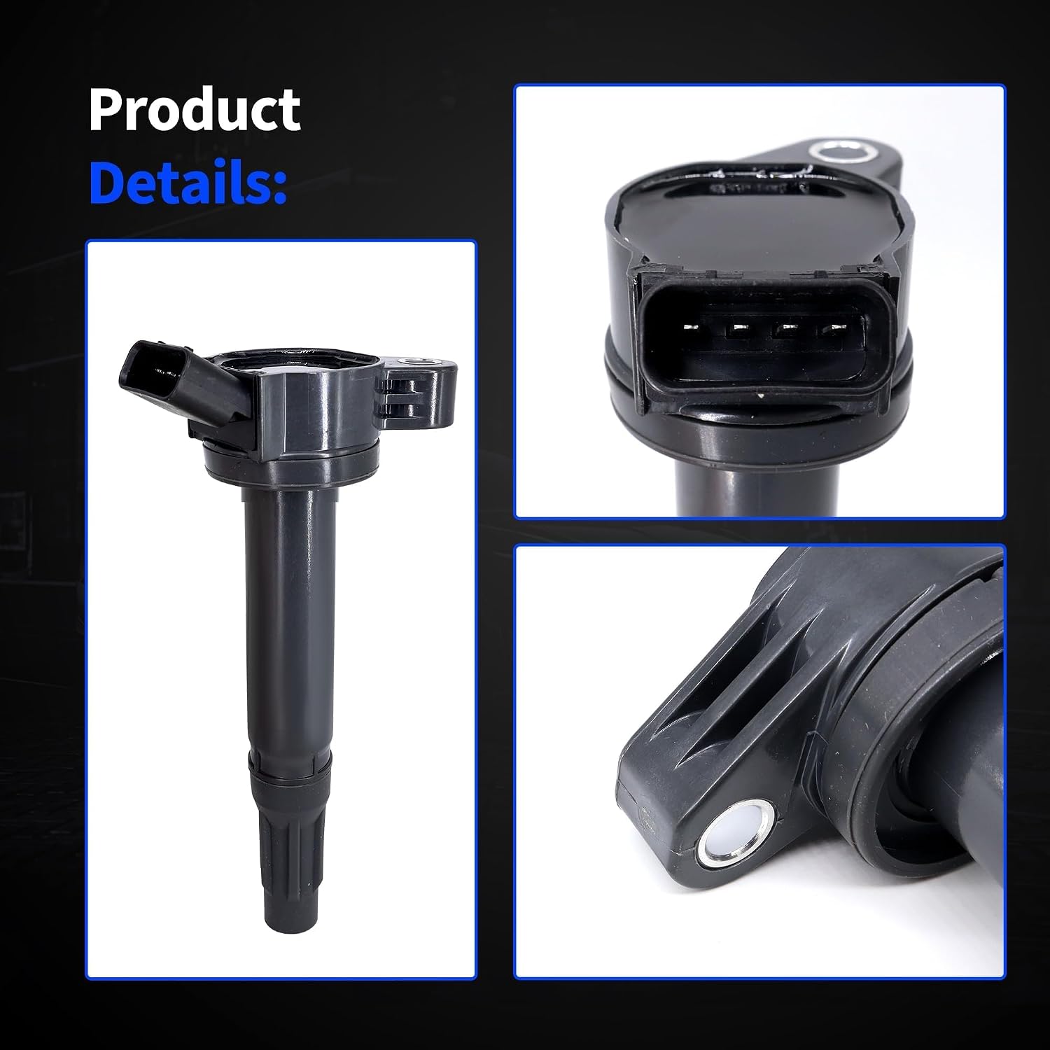 UF487 Ignition Coil Compatible with 2005-2019 Toyota Camry RAV4 Sienna 4Runner Avalon 2006-2018 Lexus IS250 RX350 ES350 IS300 IS350 3.5L Replaces for 90919-A2002 90919-A2007 90919-02251