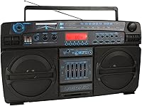 Vista 1 de Lasonic i-931BT BoomBox BLUETOOTH AM/FM EQ USB SD AUX w/ Remote Built-In Battery - Black