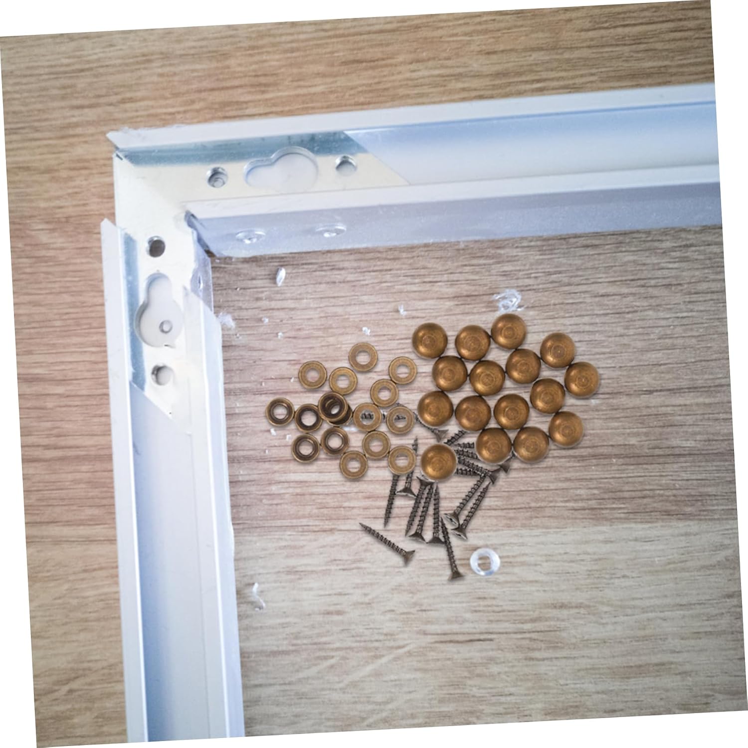 16pcs Copper Self Tapping Screw Nails for Wooden Boards and Mirrors