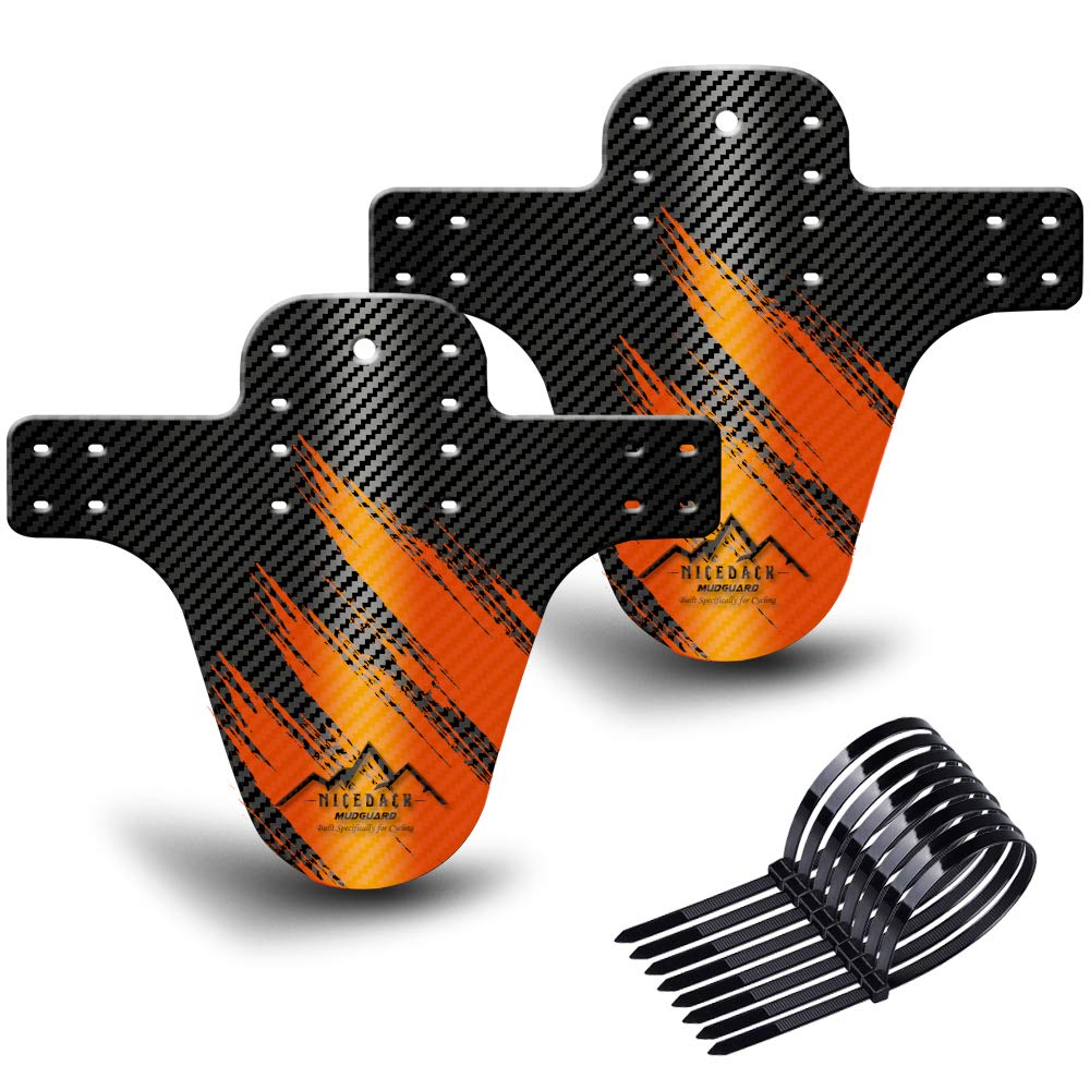 NICEDACK Bike Fender, Adjustable MTB Mud Guard, Front and Rear Compatible Mudguards, Easy to Install, Fits 26", 27.5", 29" Fat Tire Bikes and All Disc Brake Bicycles