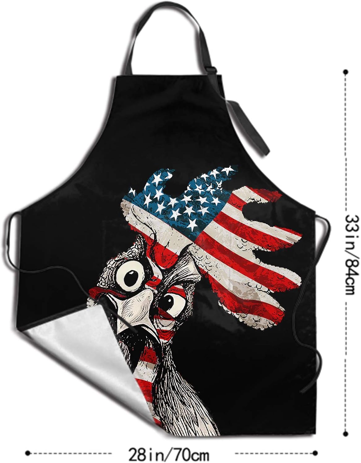 Funny Apron Polyester Grooming Aprons with Pocket for Cooking Kitchen Grilling Adults - Image 5