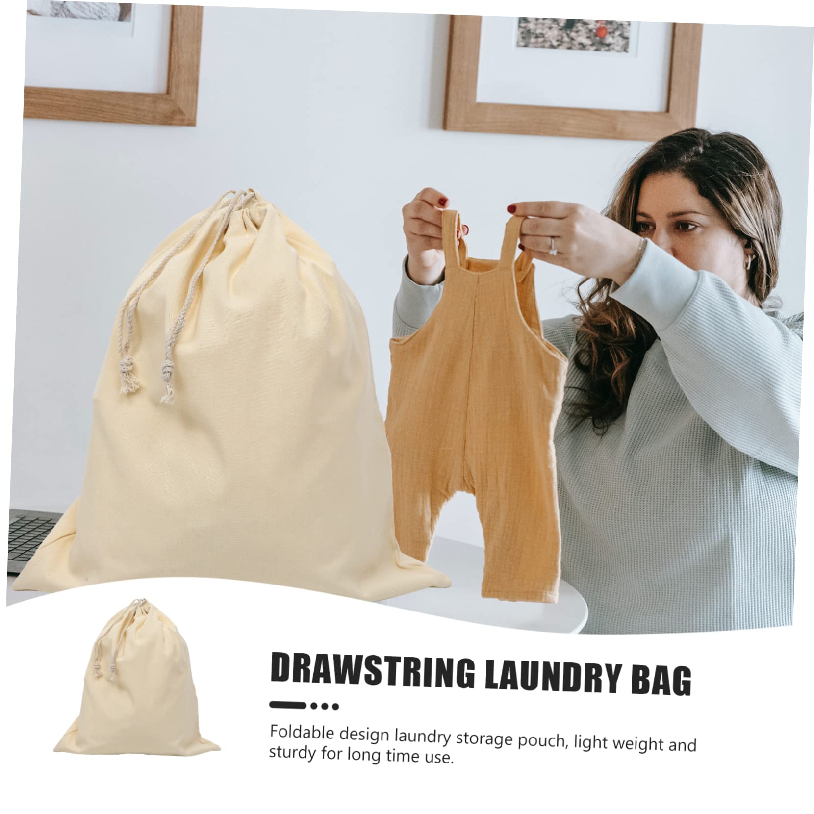 10 Bolsas De Malla Con Cordón - Gran Capacidad Para Lavandería, Deportes, Viajes Y Almacenaje