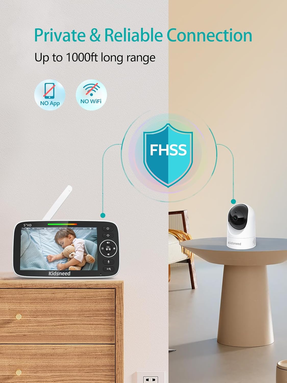 Kidsneed private and reliable connection FHSS