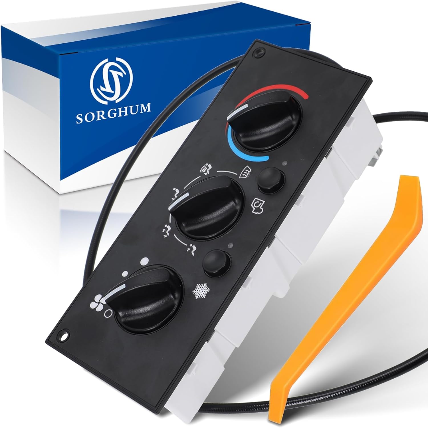 Sorghum Climate Control Module - A/C Control Panel Module Air Conditioning Heater Control Switch Compatible with 02-06 Kenworth T300 C500 T600A T800 W900 Replace OEM 599-5511 F21-1007-1 F21-1025-100