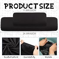 Vista 2 de Hoolerry 4 Piezas Cubierta de Tapa de Tanque de Inodoro Universal Cubierta Trasera de Tanque de Inodoro Suave y Absorbente de Repuesto con Parte