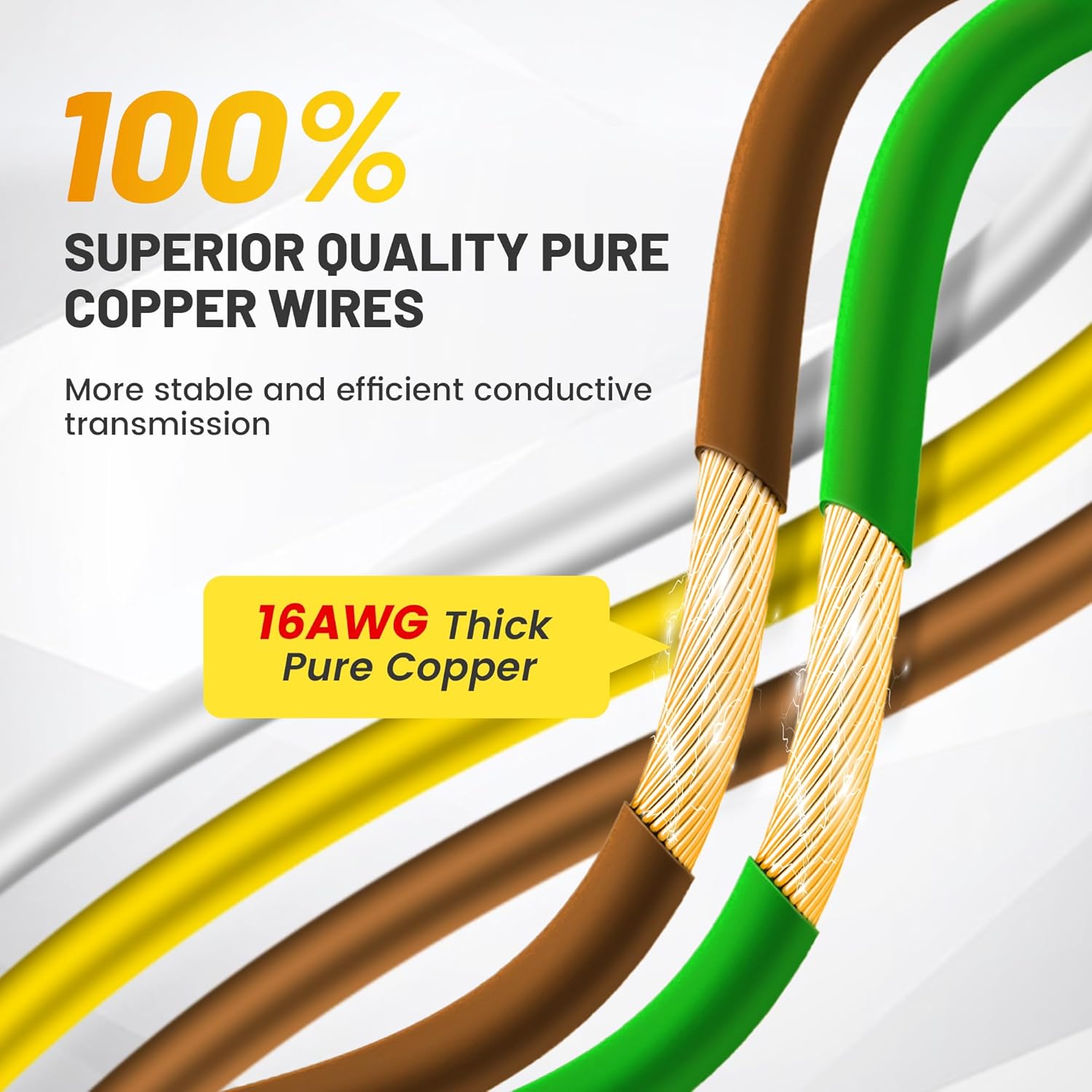 Oyviny 4 Pin 5 Wire Trailer Wiring Harness 18 Inches 16AWG + 4 Pin Trailer Extension Coiled Cable 7.5FT