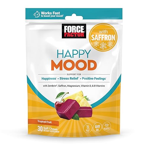 FORCE FACTOR Happy Mood, Mood Support and Mood Balance Supplement